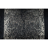 Cavalli Black and Oyster White Animalistic Alpaca Coating