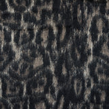 Cavalli Black and Oyster White Animalistic Alpaca Coating