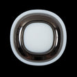 White and Gunmetal 2-Piece Plastic Button - 48L/30.5mm
