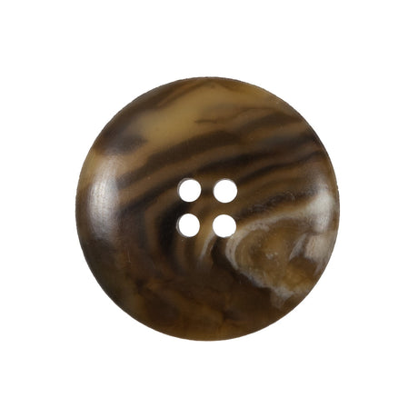 Brown 4-Hole Plastic Button - 40L/25.5