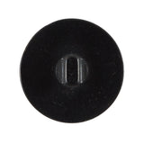 Black Flat Shank-Back Plastic Button - 44L/28mm