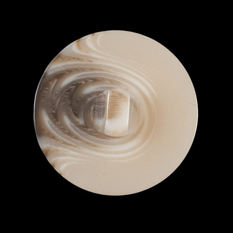 Beige Plastic Shank-Back Button - 44L/28mm