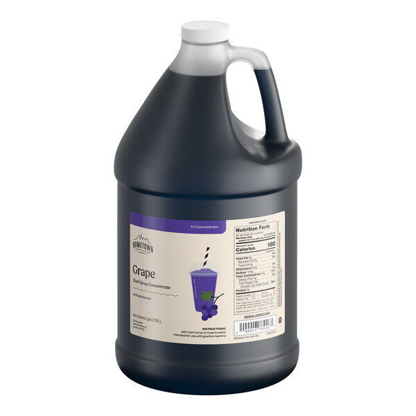 Hometown Provisions 1 Gallon Grape Slushy 5:1 Concentrate - 4/Case
