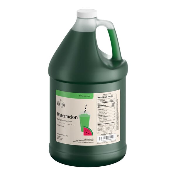Hometown Provisions 1 Gallon Watermelon Slushy 5:1 Concentrate - 4/Case