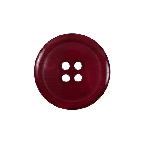 Red Translucent Four-Hole Button - 36L/23mm