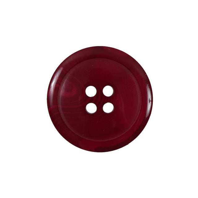 Red Translucent Four-Hole Button - 36L/23mm