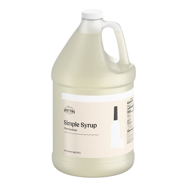 Hometown Provisions Simple Syrup 1 Gallon - 4/Case