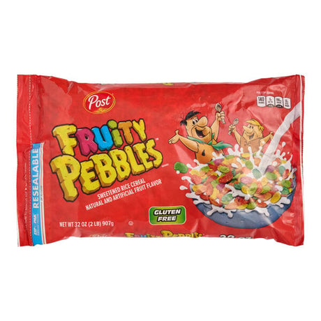 Post Fruity Pebbles Cereal 32 oz. - 8/Case