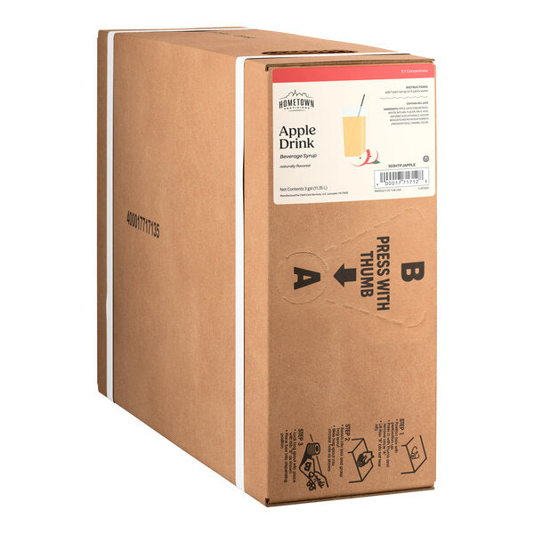 Hometown Provisions Apple Drink Beverage Syrup 3 Gallon Bag in Box