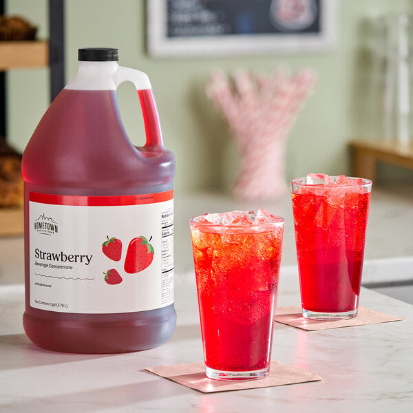 Hometown Provisions Strawberry Beverage 5:1 Concentrate 1 Gallon