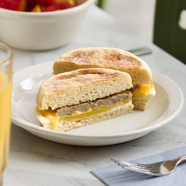Clara's Kitchen Chicken Sausage Breakfast Sandwich 5 oz. - 12/Case