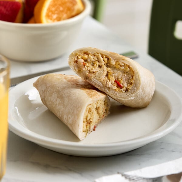 Clara's Kitchen Vegan Plant-Based Tofu Scramble Breakfast Burrito 8 oz. - 12/Case