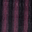 Famous NYC Designer Red Plum and Black Striped Faux Fur