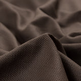 Chocolate Brown Basketwoven Cotton and Polyester Upholstery Fabric