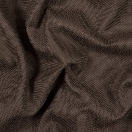 Chocolate Brown Basketwoven Cotton and Polyester Upholstery Fabric