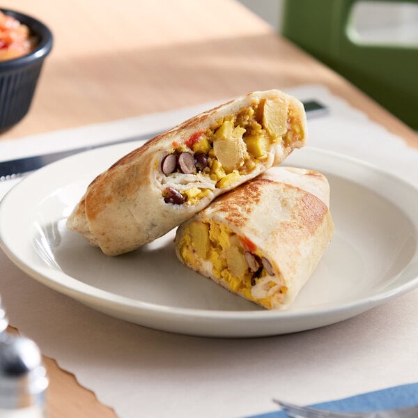 Dis Burrito Gluten-Free Black Bean Breakfast Burrito 8 oz. - 12/Case
