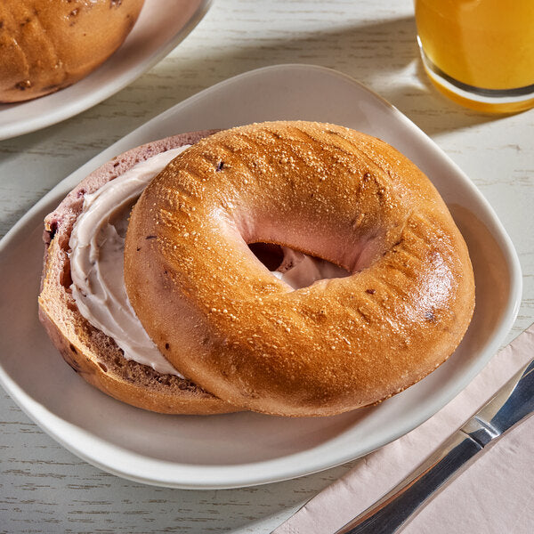 Original Bagel 4.5 oz. New York Style Very Berry Bagel - 75/Case