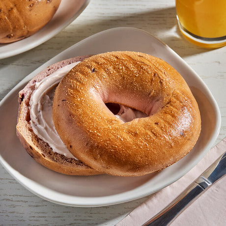 Original Bagel 4.5 oz. New York Style Very Berry Bagel - 75/Case