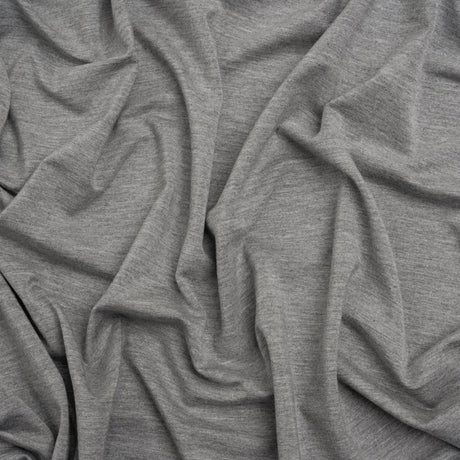 Stretch Bamboo Jersey - Heathered Gray - Willow Collection