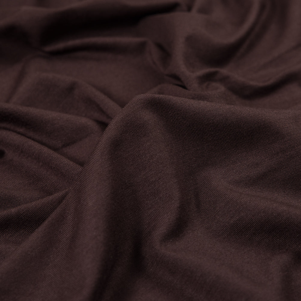 Stretch Bamboo Jersey - Brown - Willow Collection