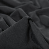 Black Stretch Tubular Knit