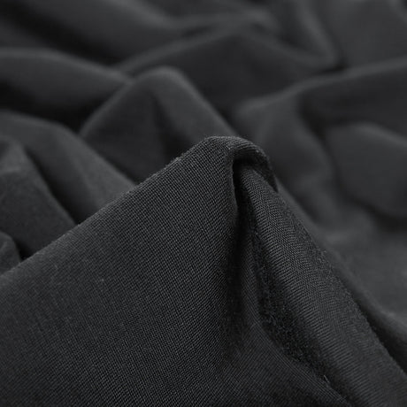 Black Stretch Tubular Knit