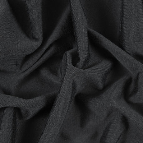 Black Stretch Tubular Knit