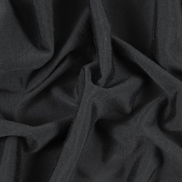 Black Stretch Tubular Knit
