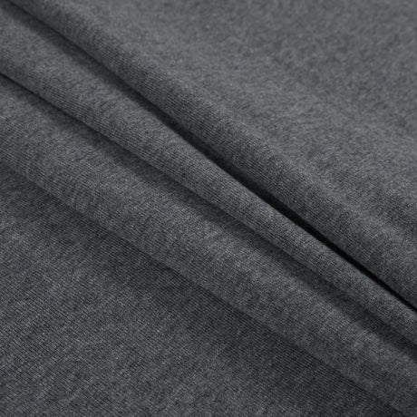 Heather Gray Stretch Tubular Rib Knit