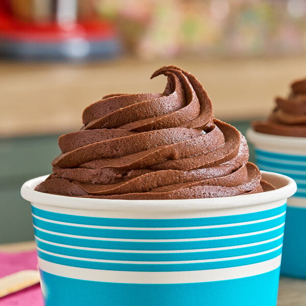 Fabbri 1.5 kg Dark Chocolate Simple One-Step Soft Serve / Frozen Dessert Mix