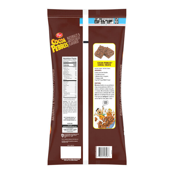Post Cocoa Pebbles Cereal 32 oz. - 8/Case