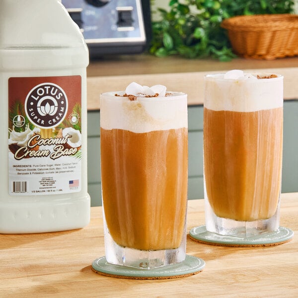 Lotus Plant Energy Coconut Cream Base 3:1 Concentrate 64 fl. oz. - 6/Case