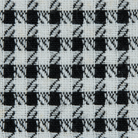 Black and White Double Faced Woven Cotton Blend