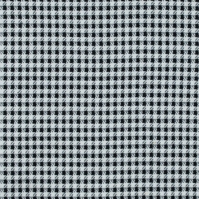 Black and White Double Faced Woven Cotton Blend