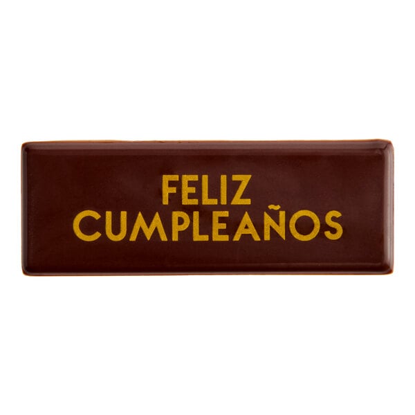 Chocolatree Feliz Cumpleanos Chocolate Decoration - 300/Case