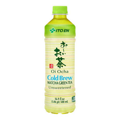 Ito En Oi Ocha Cold Brew Matcha Green Iced Tea 16.9 fl. oz. - 12/Case