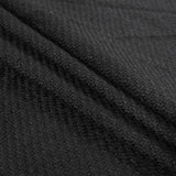 Black Woolen Wool-Like Acrylic Twill