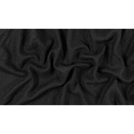 Black Woolen Wool-Like Acrylic Twill