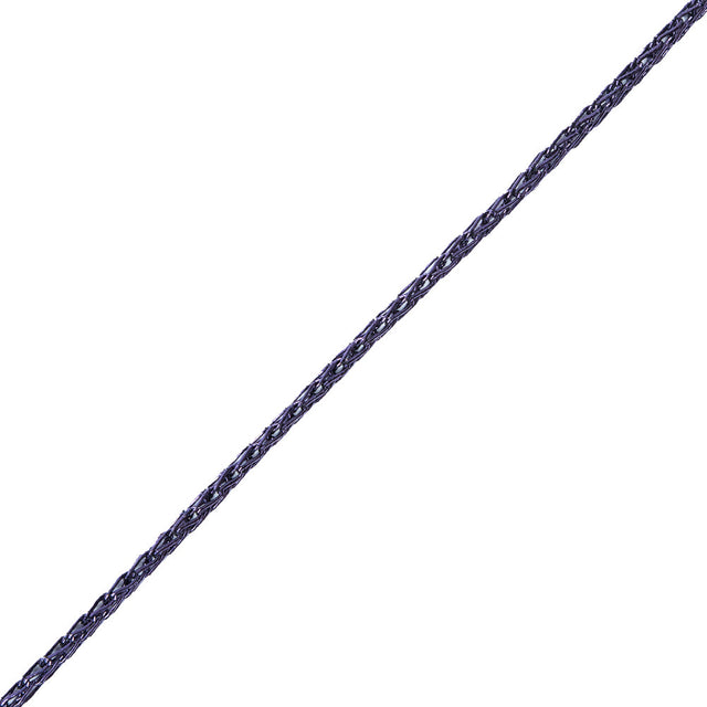 Italian Metallic Indigo Crochet Chain - 0.125"