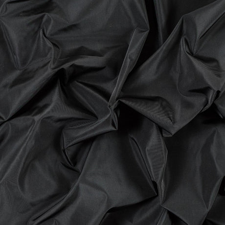 Black Wind Resistant Polyester with P/D Finishing - 75D*75D