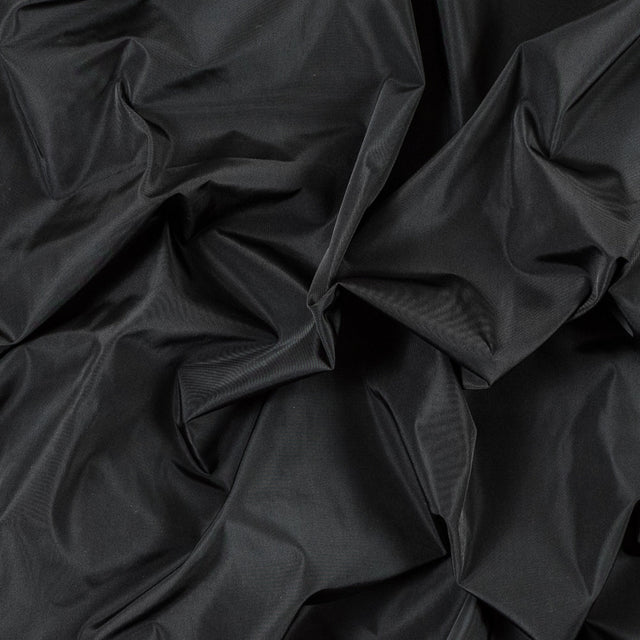 Black Wind Resistant Polyester with P/D Finishing - 75D*75D