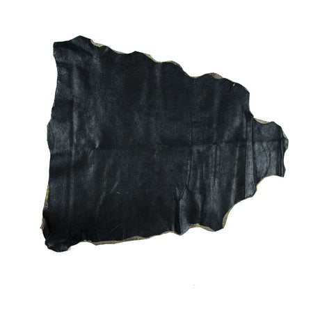 Medium Apple Green Plaid Wool bonded with Solid Black Lamb Leather