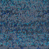 Metallic Dazzling Blue, Tropical Green and Silver Abstract Brocade