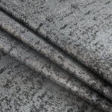 Metallic Silver and Moonbeam Abstract Brocade
