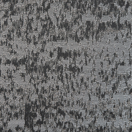 Metallic Silver and Moonbeam Abstract Brocade