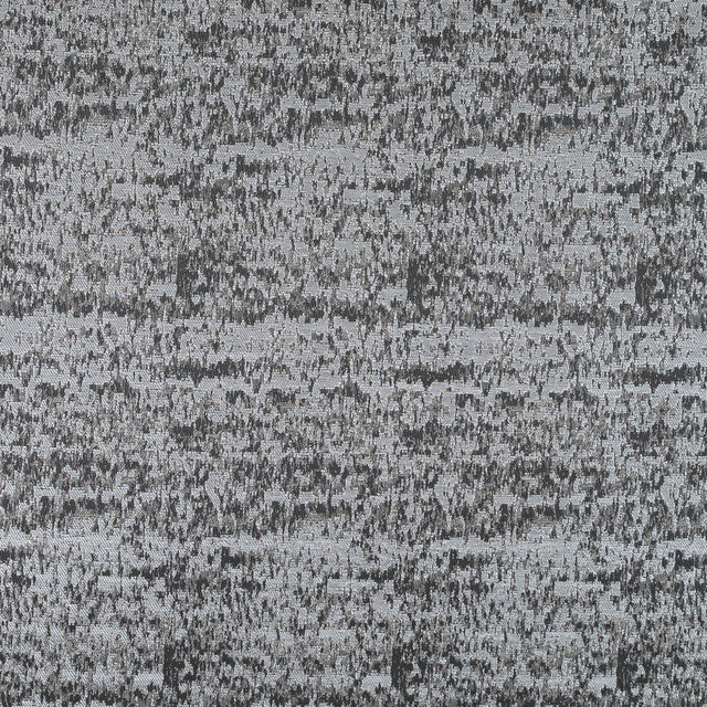 Metallic Silver and Moonbeam Abstract Brocade