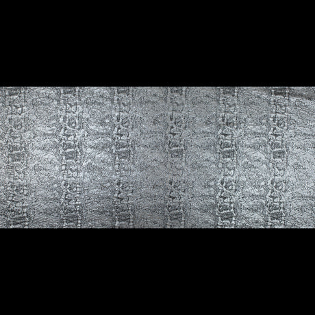 Metallic Silver Abstract Brocade