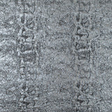 Metallic Silver Abstract Brocade