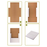 Shipping & Packing Boxes 9 1/2 '' x W=6 1/2 '' x1/2 - 2" Adjustable Depth