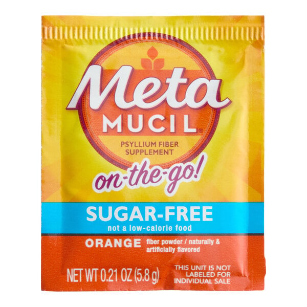 Metamucil 30-Count Sugar-Free Orange Fiber Powder Single-Serve Packets